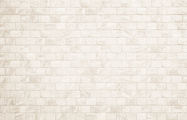 现代奶油砖墙背景照片的细节。白色浅色砖墙纹理背景，石砖块漆成米白色调壁纸，现代室内外背景设计。图片下载