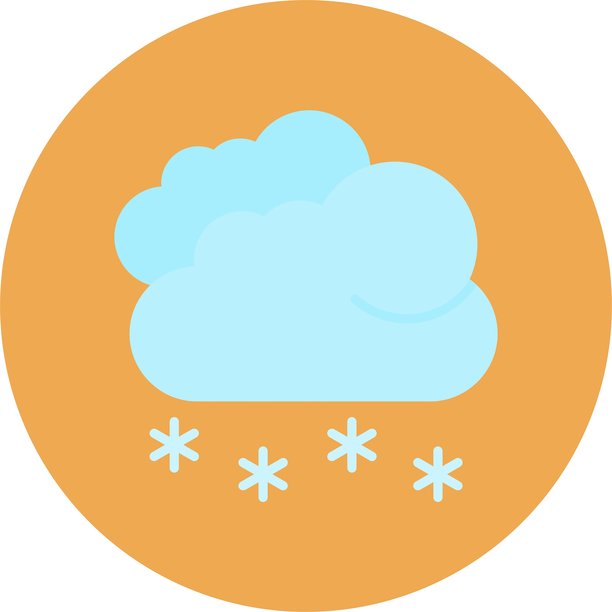 下雪图标矢量素材图片下载