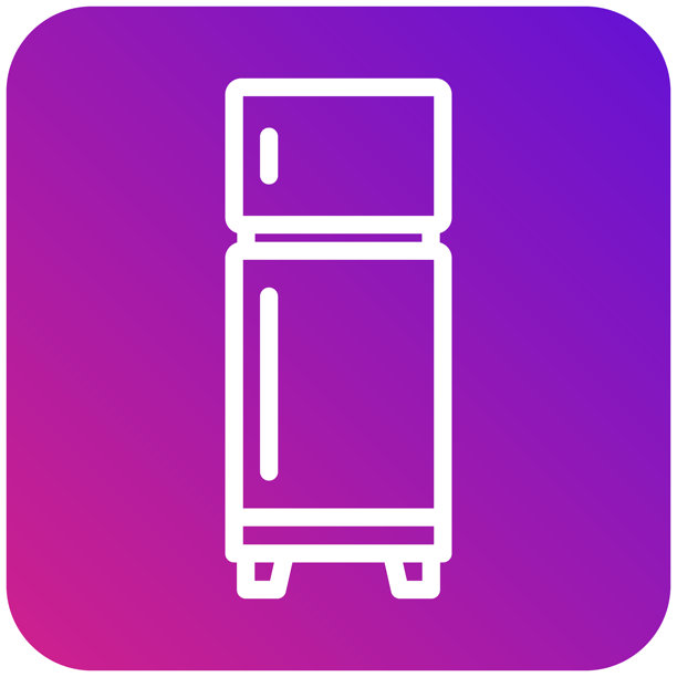 冰箱矢量图标设计插画图片下载