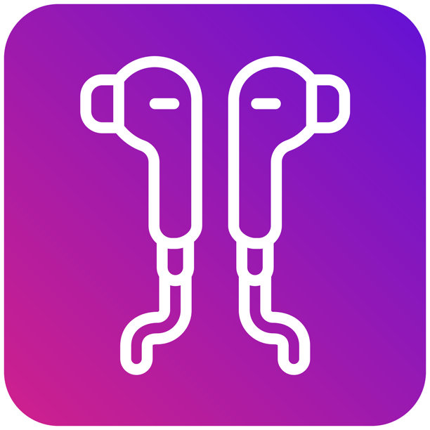 耳机矢量图标设计插画图片下载