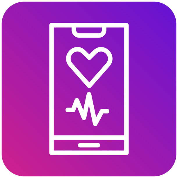 心率矢量图标设计插画图片下载