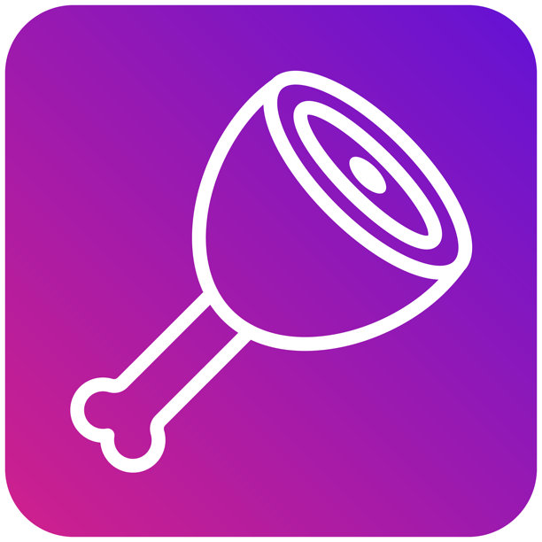 猪肉矢量图标设计插画图片下载