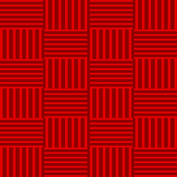 抽象红色几何图案背景，无缝，壁纸，矢量插画图片下载