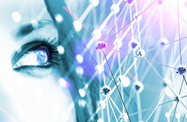 未来科学技术概念背景。3D插画图片下载