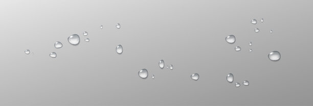 透明浅色背景上的逼真矢量水滴。表面有凝结的水珠，带有光线反射和逼真的阴影。3D矢量插画。图片下载