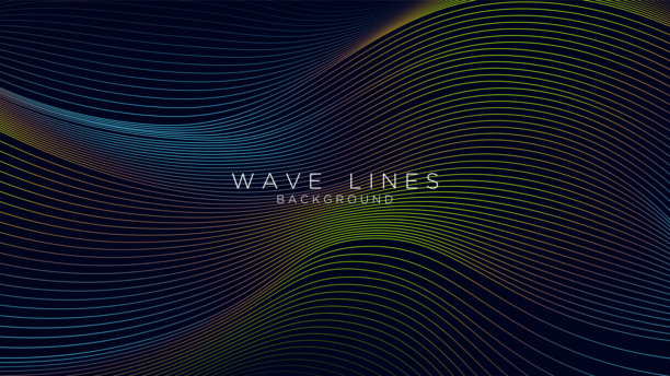 人工智能背景。现代未来科技粒子波浪背景。抽象的数字粒子网络。适用于商业、演示、广告、横幅、网站、登陆页面、壁纸屏幕等的未来现代背景设计。图片下载