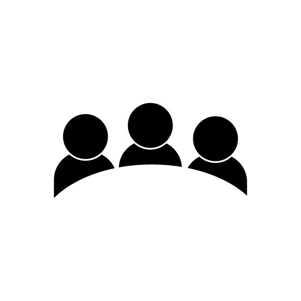 社区标志图标插画 简约扁平图片下载