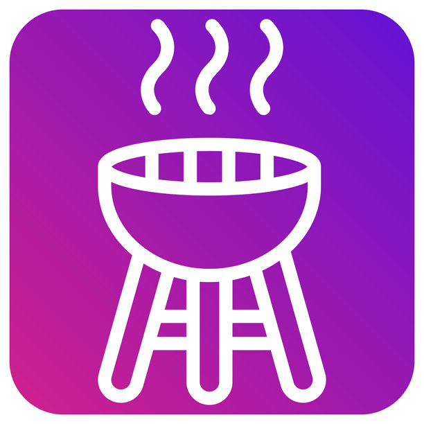 烧烤矢量图标设计插画图片下载