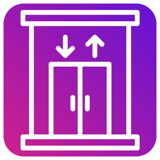 电梯矢量图标设计插画图片下载