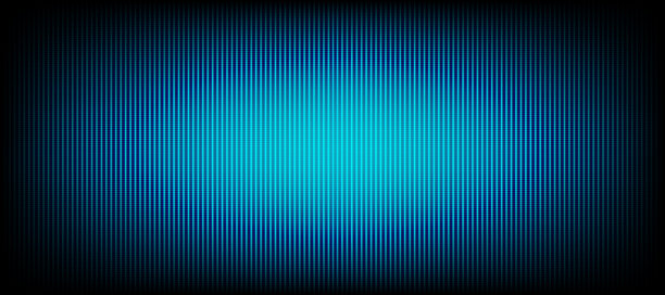 电视屏幕上的蓝色LED灯。屏幕上的RGB背景。矢量插画图片下载