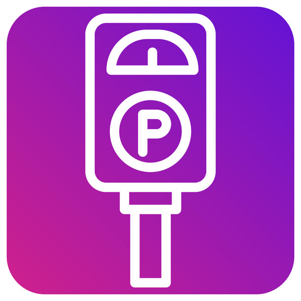 停车计时器矢量图标设计插画图片下载