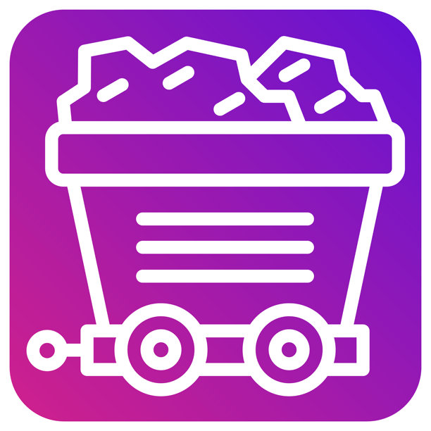 采矿车矢量图标设计插画图片下载