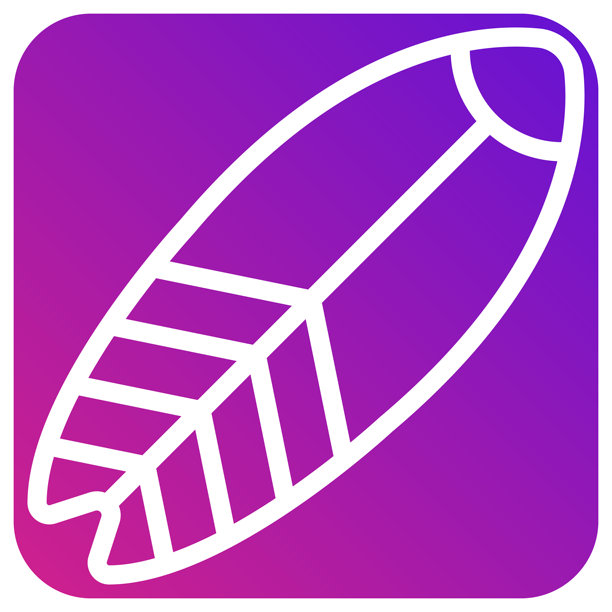 冲浪板矢量图标设计插画图片下载