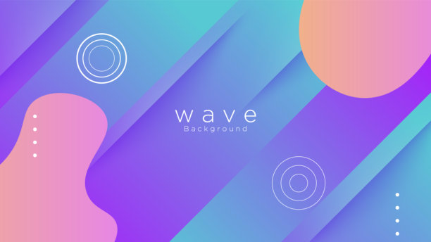 人工智能，现代渐变曲线层未来科技蓝色波浪背景。适用于商业、演示、广告、横幅、网站、登陆页面、壁纸屏幕等的未来现代背景设计。图片下载