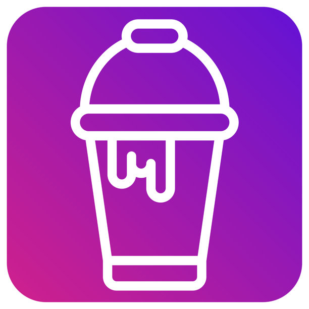 油漆桶矢量图标设计插画图片下载