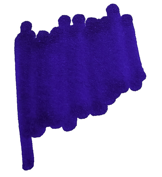 抽象粗犷的蓝色手绘涂鸦痕迹或宽笔刷笔触，孤立在干净的白色背景上图片下载