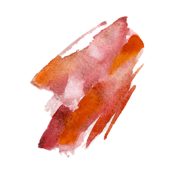 粗糙纸张纹理上带有分层饱和度的鲜红和深红笔触状条纹。孤立的手绘水彩插画。适合动态艺术作品、包装或抽象时尚印花。图片下载