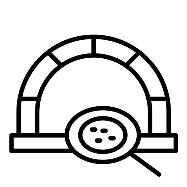 意大利披萨烤炉矢量图标图片下载