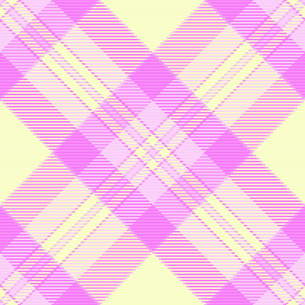 无缝格子图案，流行背景纹理面料。浅紫色装饰矢量苏格兰花纹纺织格纹。图片下载