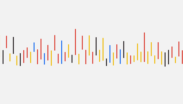 红蓝黄抽象声波韵律动态线条装饰素材背景图片下载