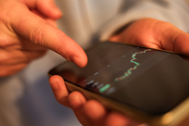 高品质照片，展示一只手握着手机，屏幕上显示着与加密货币相关的文字或数字。非常适合科技摄影、金融科技概念、加密货币市场文章、金融应用程序和数字货币主题。图片下载