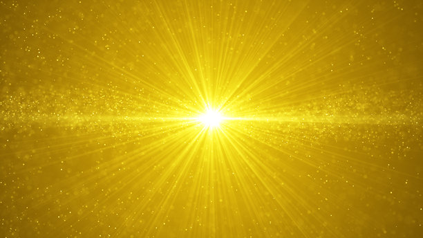 闪光特效绿色背景，4K色度键3D动画。白色闪亮的尘埃光。背景虚化灯光效果。闪耀的星星。概念：圣诞节、派对、庆祝、生日 - 4K素材视频图片下载