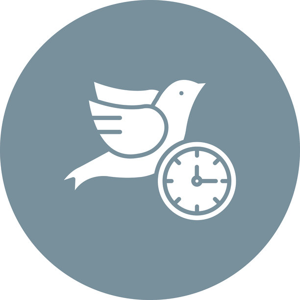 早起鸟矢量图标图片下载