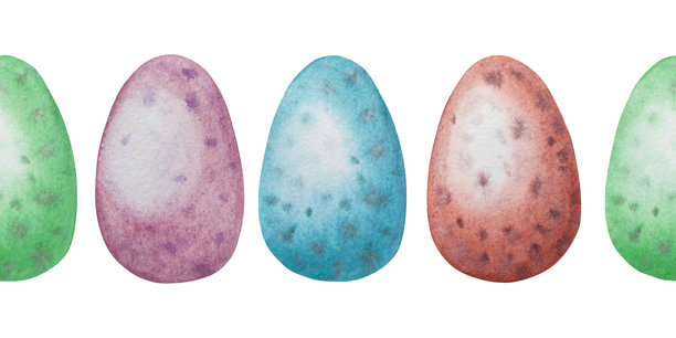 复活节花卉节日传统装饰元素套装。水彩插画。彩蛋、蝴蝶结、春季花园花卉和篮子。用于花束、花环、明信片、祝福贺卡的复活节装饰套装。图片下载