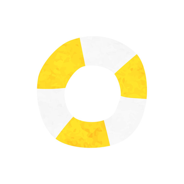 水彩游泳圈插画图片下载