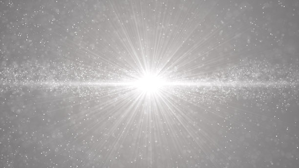 闪光粒子动画绿幕，4K色度键3D动画。白色闪亮尘埃光。散景光效背景。发光星星闪烁。概念：圣诞节、派对、庆祝、生日 - 4K素材视频图片下载