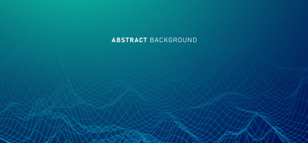 数字科技速度连接，蓝绿色背景，网络信息，抽象通讯，创新未来科技数据，互联网网络连接，人工智能大数据，线条点状插画3D图片下载