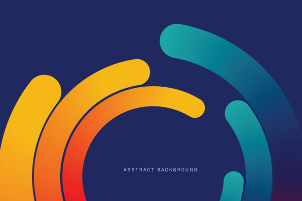 彩色线条背景，多彩曲线。用于宣传册、网站、传单设计的彩色流动波浪矢量插画图片下载