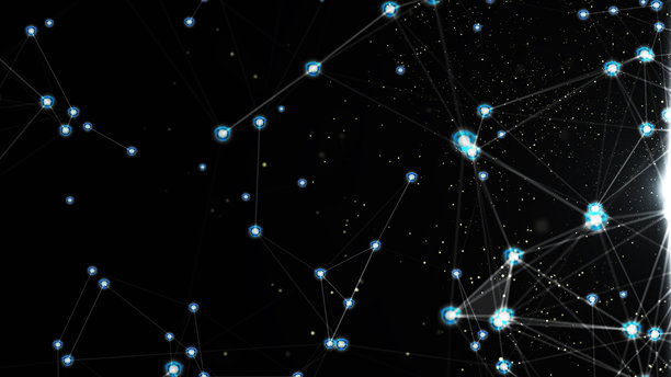 科技数字大数据连接、数字赛博空间、数字数据网络与区块链连接、全球网络背景概念、循环动态设计4K。4K素材视频图片下载