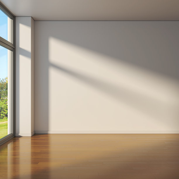 大型豪华现代明亮室内客厅样板图插画，3D渲染图图片下载