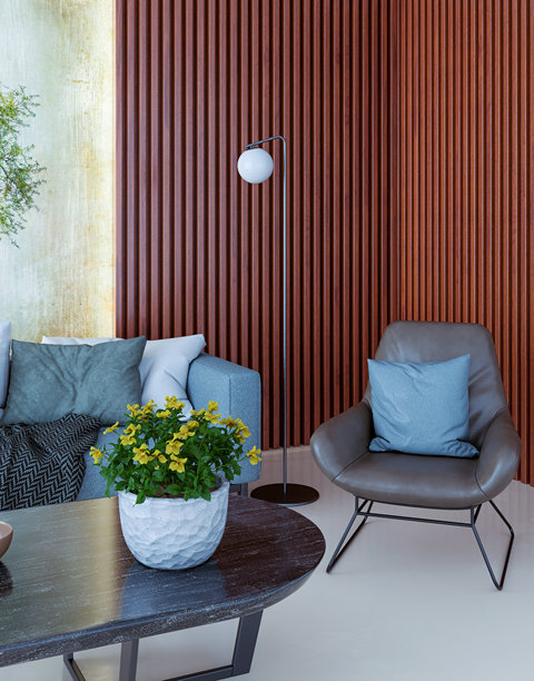 宽敞奢华的现代明亮室内客厅样机插画3D渲染图图片下载