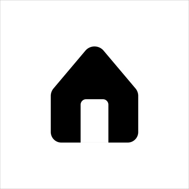 主页扁平化实心图标。网站主页按钮。网站和应用程序的简单主页按钮。主菜单页面符号。矢量素材插图。房屋、建筑、建筑、抵押贷款的图标符号。图片下载