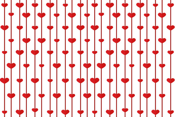 情人节背景与心形图案的素材插画。图片下载