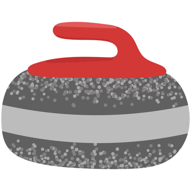 平面的冰壶，孤立在白色背景上。冬季运动器材插画，非常适合奥运设计、体育品牌、海报、信息图表和比赛视觉效果。图片下载