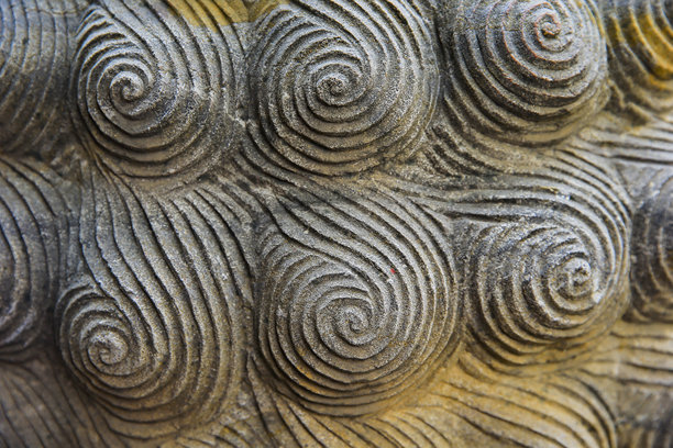 石头上的复古装饰。特写无缝纹理。石材质感。浮雕图案。图片下载