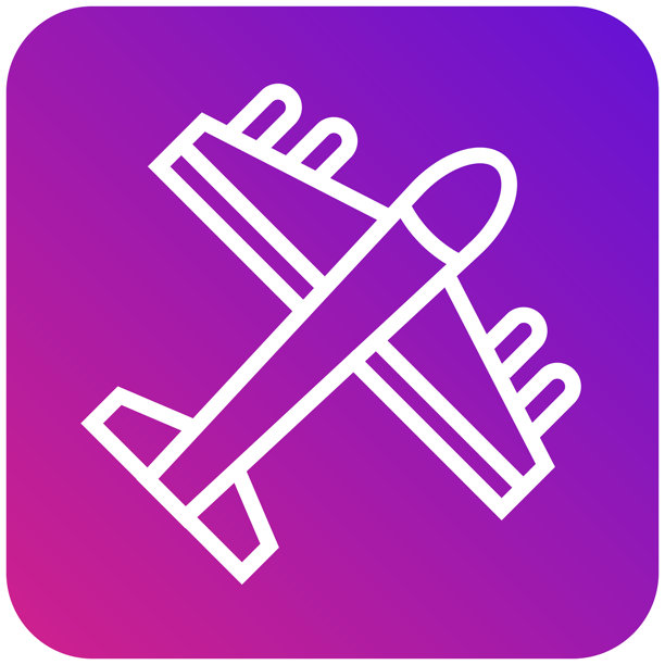 飞机矢量图标设计插画图片下载