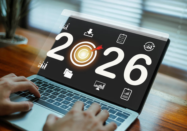 您看到的图片展示了 2026 年的商业目标和规划概念，重点在于明确战略方向和为未来做准备。图片下载