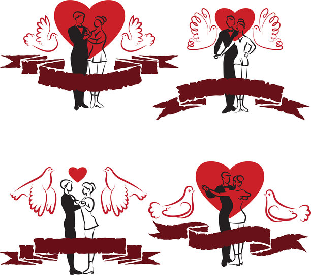 圣瓦伦丁图标集图片下载