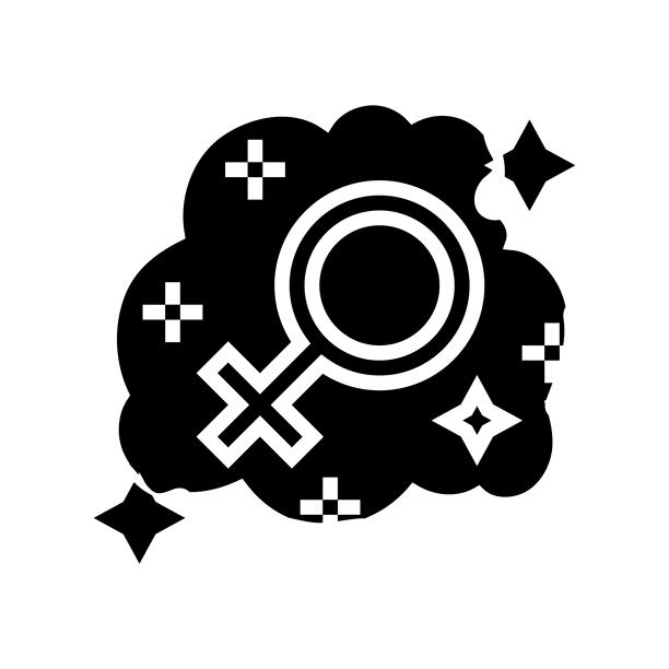 女权意识的图标矢量插画图片下载