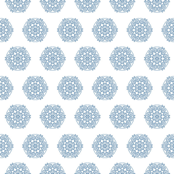 冬季雪花无缝图案，节日背景。适用于织物、纺织品墙纸、海报、礼品包装纸的矢量插画。圣诞节矢量插画。飘雪图片下载