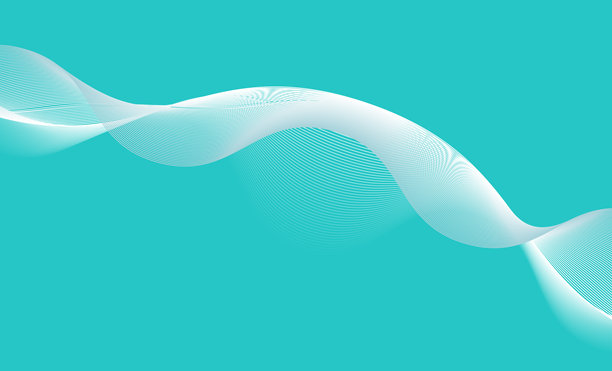 抽象蓝波分形线条渐变动态科技图案设计素材背景图片下载