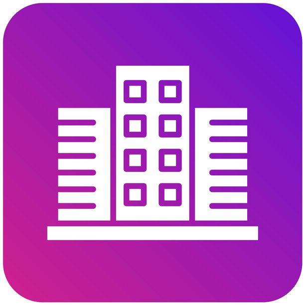 建筑矢量图标设计插画图片下载