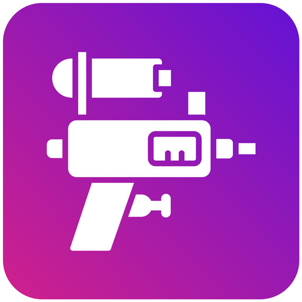 水枪矢量图标设计插画图片下载