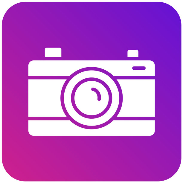 相机矢量图标设计插画图片下载