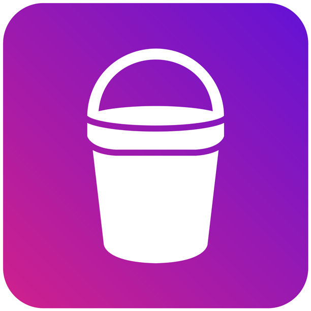 水桶矢量图标设计插画图片下载