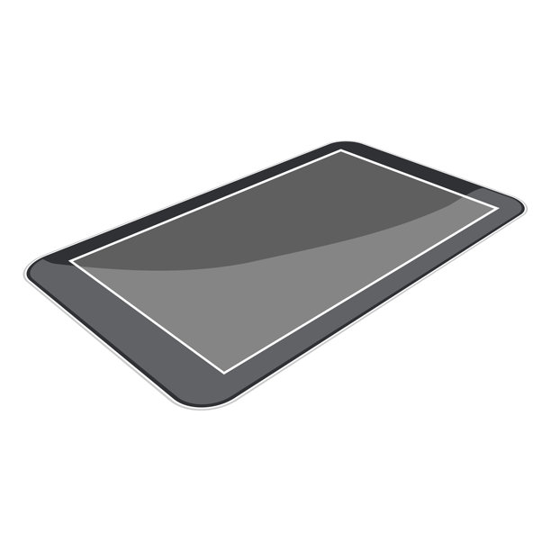 深色屏幕的平板电脑插画图片下载